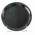 Wna Designerware Plastic Dinnerware, Plates, 10.25 in.dia, Black, 180PK WNA DWP10144BK